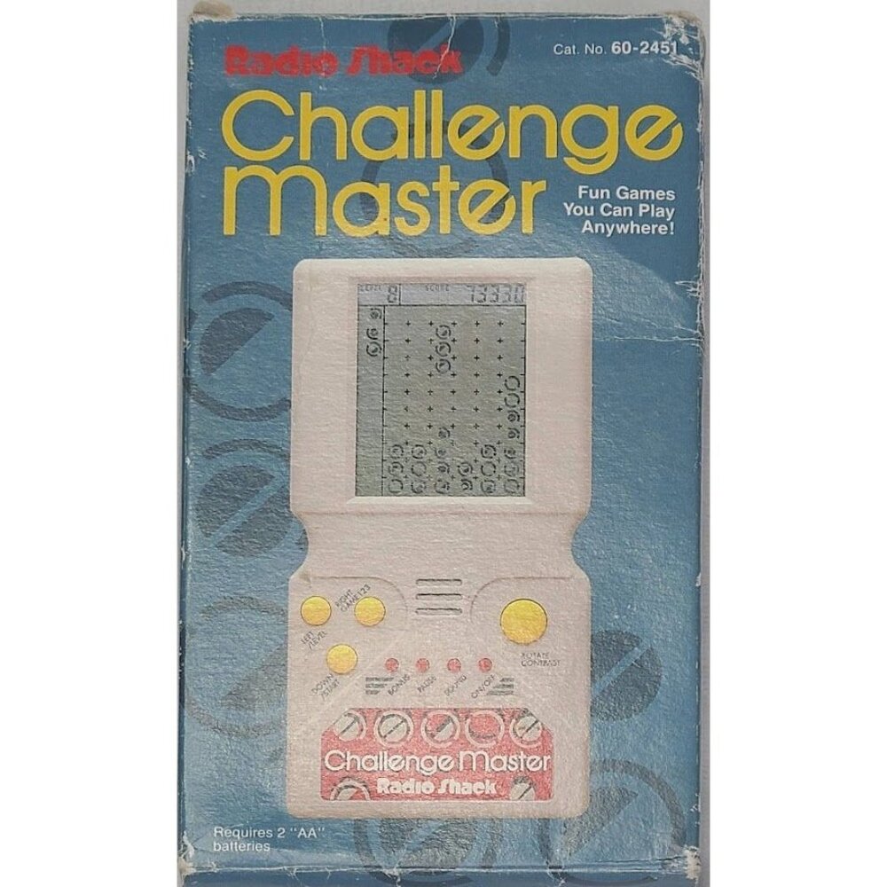 Radio Shack Challenger Master Handheld Electronic Game 3 in one With Box Works - Picture 1 of 12